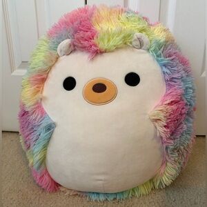 Squishmallow Tie-Dye Rainbow Plush Hedgehog